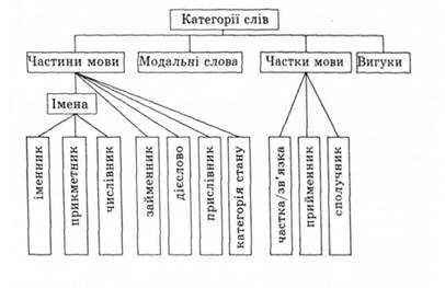 Категорії слів