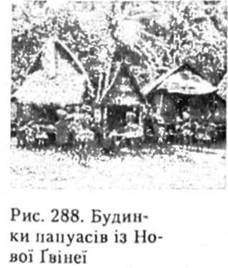 Будинки папуасів із Нової Гвінеї
