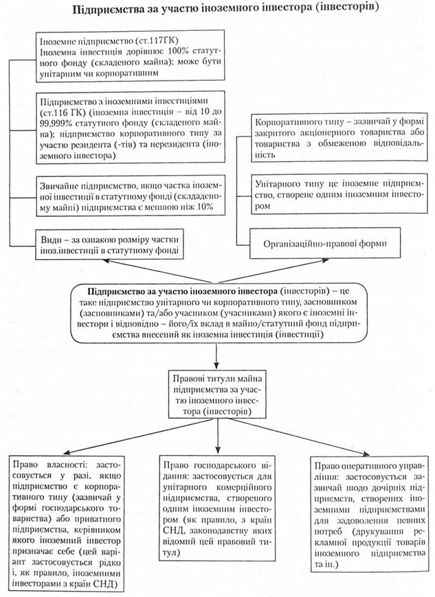 Підприємства за участью іноземного інвестора 